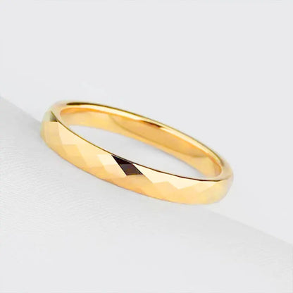 4mm Tungsten Carbide Ring Rose Gold Plating  Wedding Ring For Couple Bands