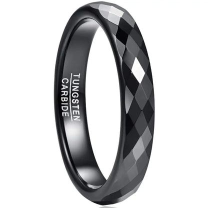 4mm Tungsten Carbide Ring Rose Gold Plating  Wedding Ring For Couple Bands