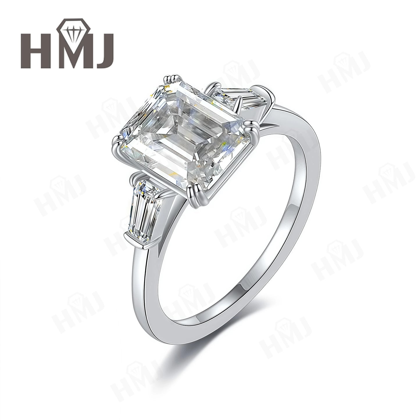 Wedding Ring Lab Grown Gemstones 925 Sterling Silver Plated with 18k Gold Proposal Band Gift Trendy Wholesale Charms Elegant