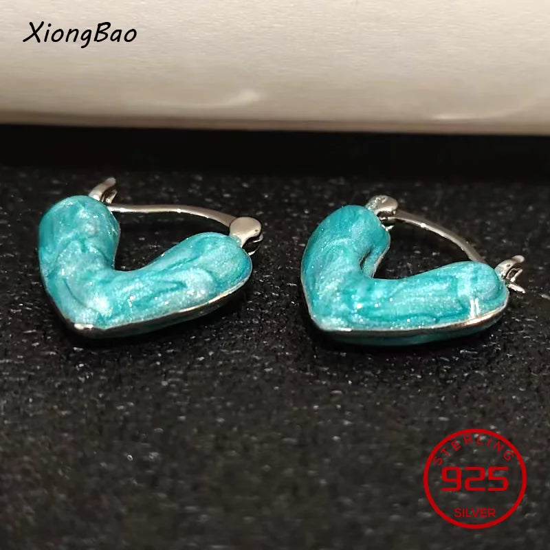 Luxury Shine Stamp 925 Sterling Silver Post Gold Plated Earrings Inlaid Boutique White Zircon Women Hook Drop Earrings Gift