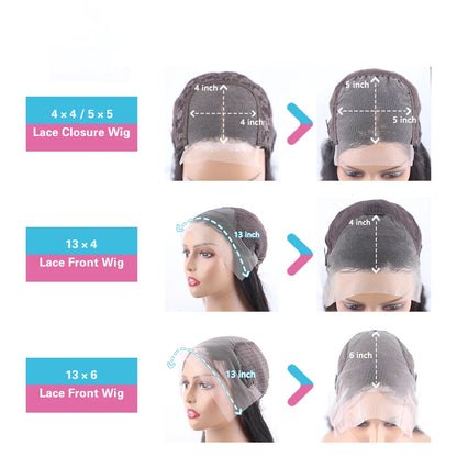 HD Transparent 13x4 13x6 Body Wave Lace Front Human Hair Wigs 30 34 Inch Pre Plucked Lace Frontal Wig 200 Density 4x4 5x5 Wig