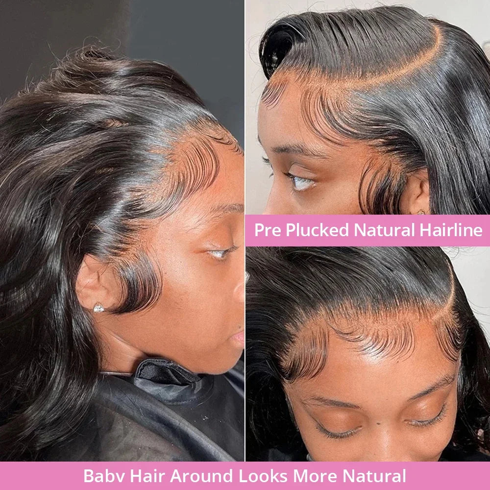 Body Wave 13x4 13x6 Hd Transparent Lace Front Wigs Human Hair Wig Brazilian  30 40 Inch Body Wave Lace Frontal