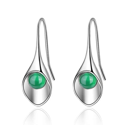 Luxury Shine Stamp 925 Sterling Silver Post Gold Plated Earrings Inlaid Boutique White Zircon Women Hook Drop Earrings Gift