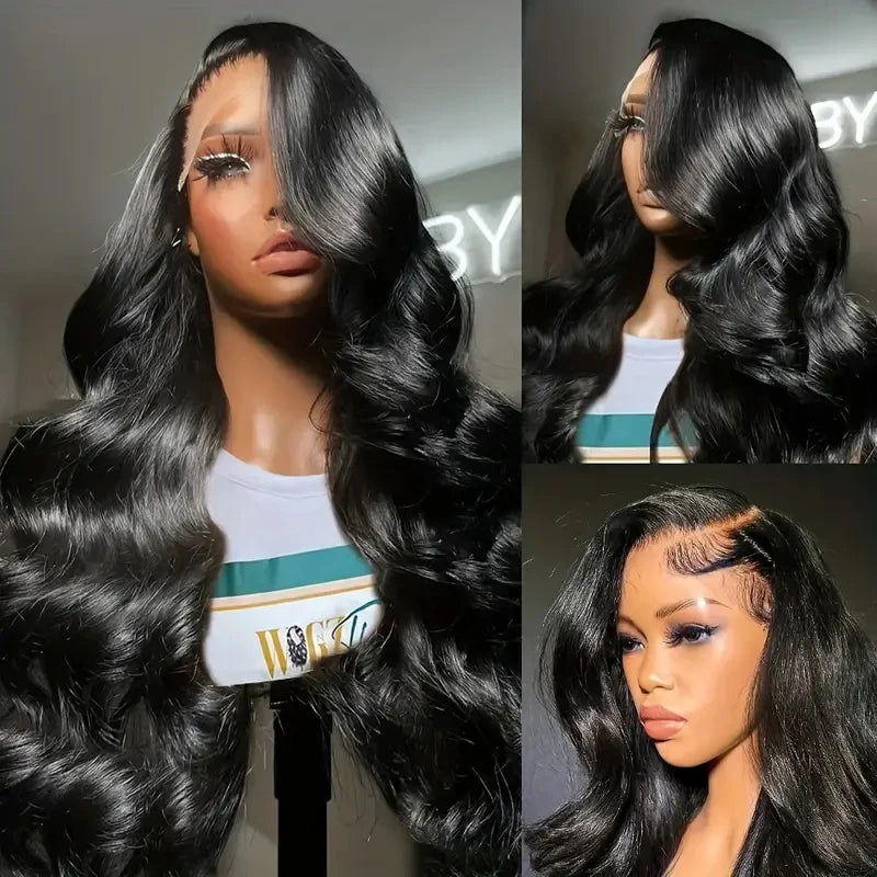 HD Transparent 13x4 13x6 Body Wave Lace Front Human Hair Wigs 30 34 Inch Pre Plucked Lace Frontal Wig 200 Density 4x4 5x5 Wig