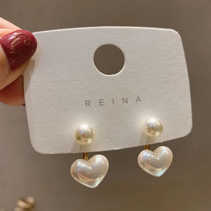 2 Pieces Of Women's Trendy Cross Studded Diamond Earrings