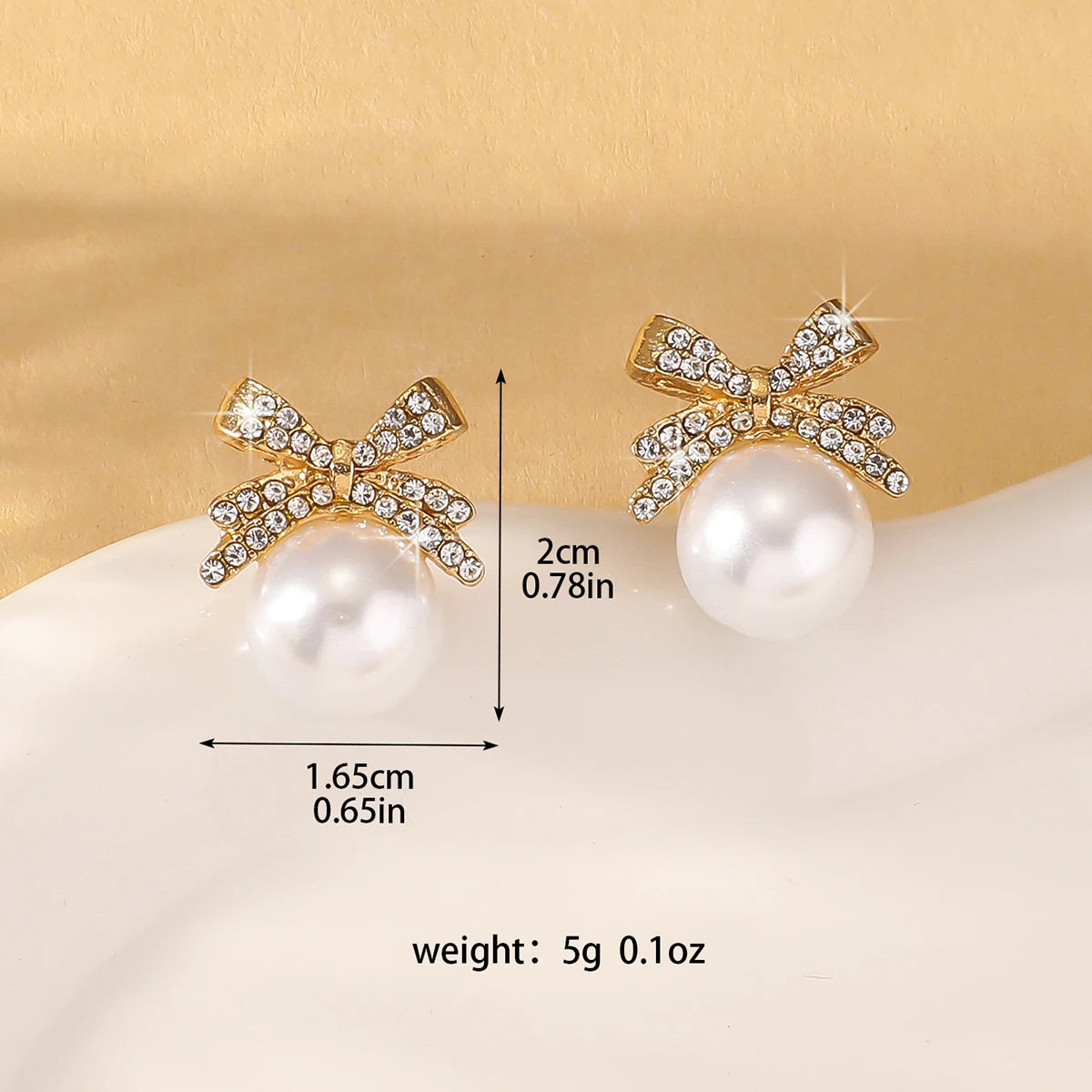 2 Pieces Of Women's Trendy Cross Studded Diamond Earrings