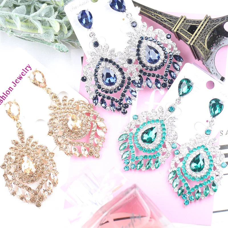 Luxury Crystal Earrings for Women, Retro Earrings, Fashion Jewelry New Arrivals, Hot Selling