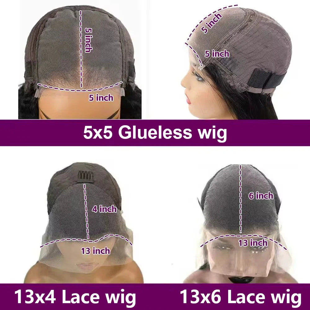 100% Human Hair Body Wave Wigs 13x4 HD Lace Frontal Wigs Pre Plucked Transparent