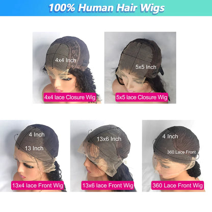 4x4 5x5 13x4 13x6 Hd Body Wave Lace Frontal Human Hair Wigs 360 Brazilian Pre Plucked Lace For Women 30 40 Inch Lace Front Wig