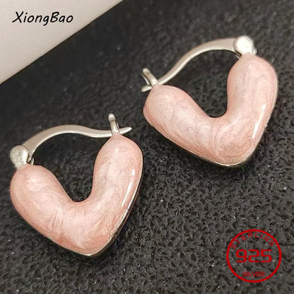 Luxury Shine Stamp 925 Sterling Silver Post Gold Plated Earrings Inlaid Boutique White Zircon Women Hook Drop Earrings Gift