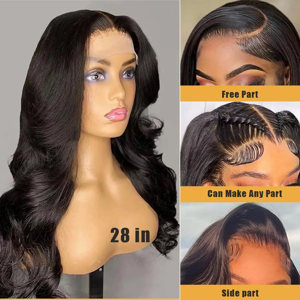 Glueless Lace Frontal Pre Plucked for Women