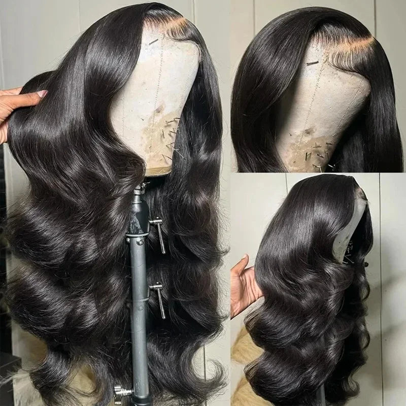 HD Transparent 13x4 13x6 Body Wave Lace Front Human Hair Wigs 30 34 Inch Pre Plucked Lace Frontal Wig 200 Density 4x4 5x5 Wig
