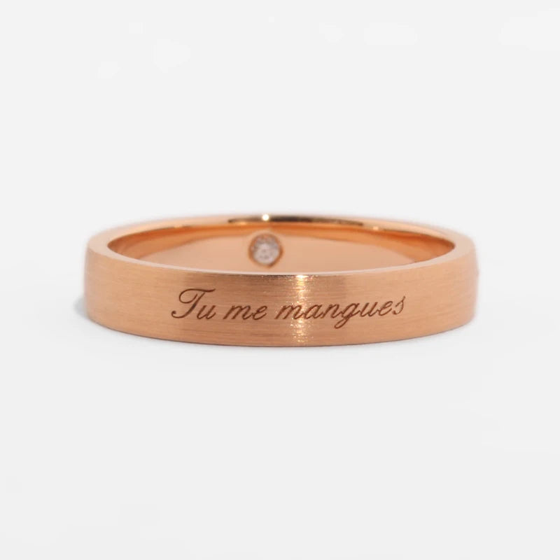 Customizable Engraved Design 18K 14K 9K PT950 Real Gold Wedding Ring Sets for Couple, Rose Gold Diamond Engagement Rings