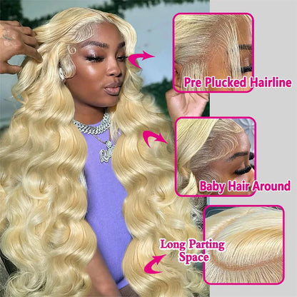 30 Inches 613 Lace Front Wig Human Hair 13x4 13x6 360 Body Wave