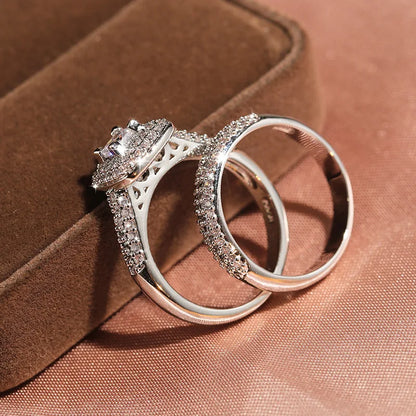 Ladies Luxury Oversized Zircon Ring Exquisite Gorgeous Fashion