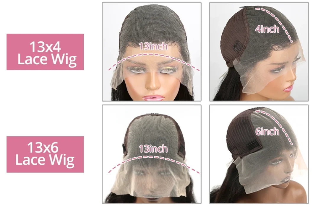 Body Wave 13x4 13x6 Hd Transparent Lace Front Wigs Human Hair Wig Brazilian  30 40 Inch Body Wave Lace Frontal