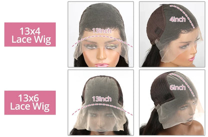 Body Wave 13x4 13x6 Hd Transparent Lace Front Wigs Human Hair Wig Brazilian  30 40 Inch Body Wave Lace Frontal
