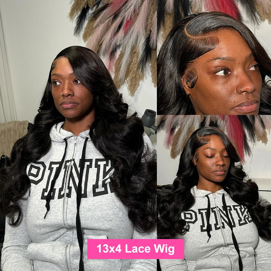 4x4 5x5 13x4 13x6 Hd Body Wave Lace Frontal Human Hair Wigs 360 Brazilian Pre Plucked Lace For Women 30 40 Inch Lace Front Wig