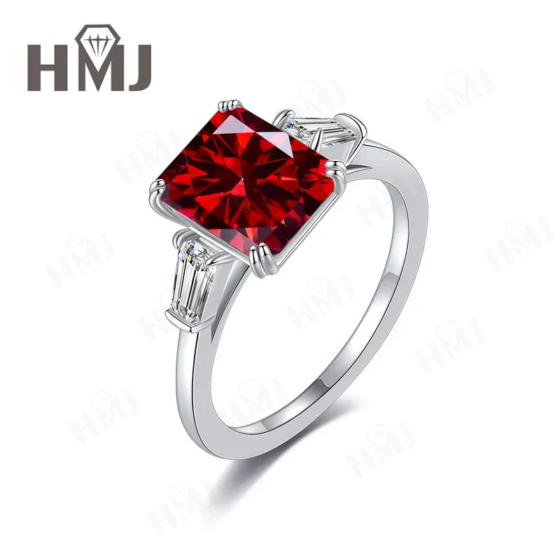 Wedding Ring Lab Grown Gemstones 925 Sterling Silver Plated with 18k Gold Proposal Band Gift Trendy Wholesale Charms Elegant