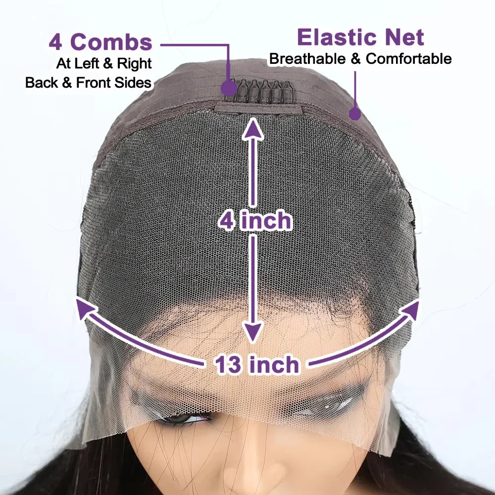 Straight Short Bob Wig 13x4 4x4 HD Lace Frontal Wigs 100% Human Hair
