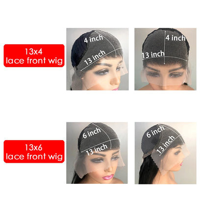 40 42 Inch Curly Lace Front Human Hair Wigs For Black Women Pre Plucked Transparent 13x4 Deep Wave Frontal Wig 13x6 Hd Lace Wig