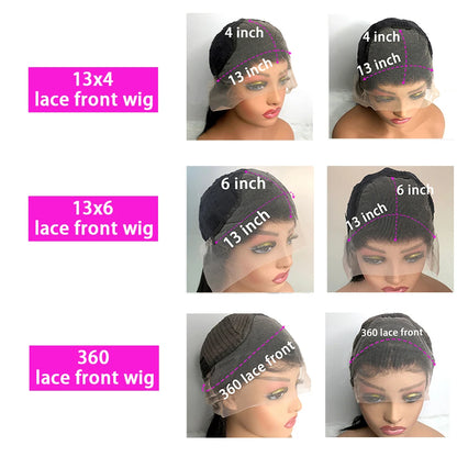 13x4 13x6 Hd Body Wave Human Hair Wigs 200 Density Transparent Pre Plucked Lace Frontal Wigs 40 44 Inch Glueless Wigs Human Hair