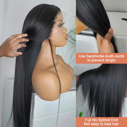 HD Transparent 13x4 13x6 Lace Front Human Hair Wigs Brazilian 360 Straight Lace Frontal