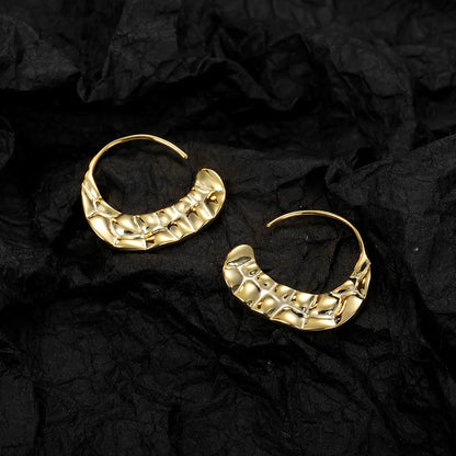 Luxury Shine Stamp 925 Sterling Silver Post Gold Plated Earrings Inlaid Boutique White Zircon Women Hook Drop Earrings Gift