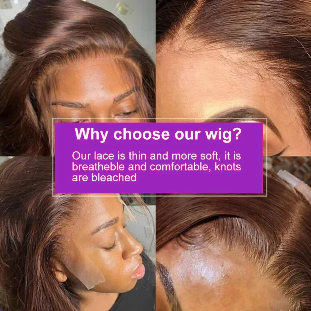 Straight Short Bob Wig 13x4 4x4 HD Lace Frontal Wigs 100% Human Hair
